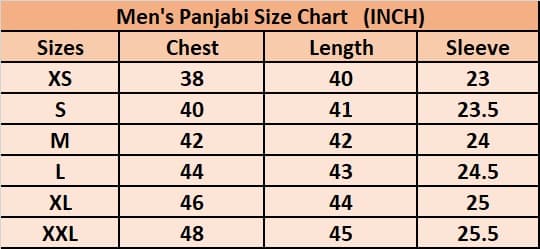Cloudy Rose Geometric Digital Print Cotton Panjabi for Men