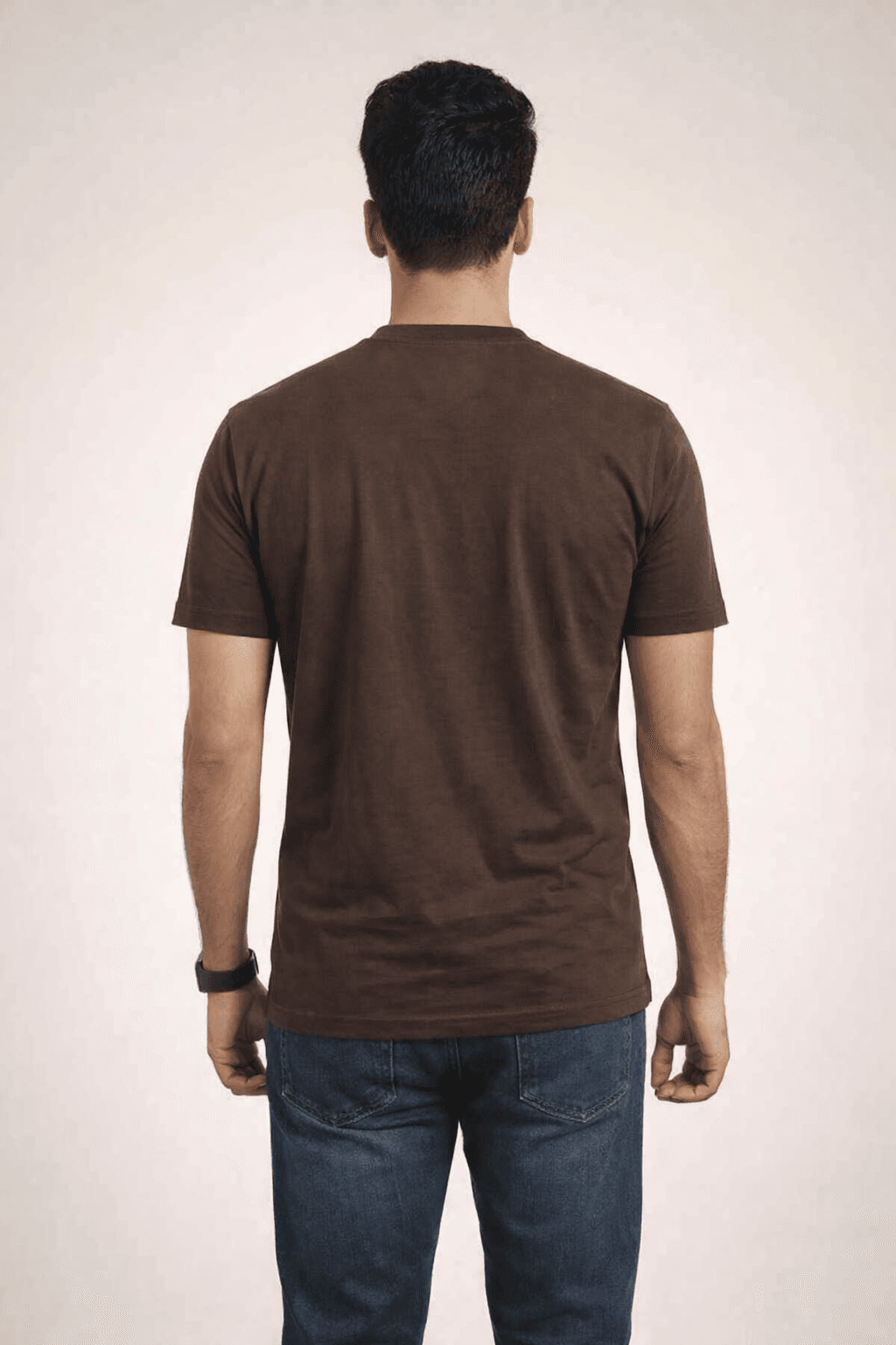 Coffee-“No Boundaries”- Screen Print 100% Cotton Men’s Knit T-shirt