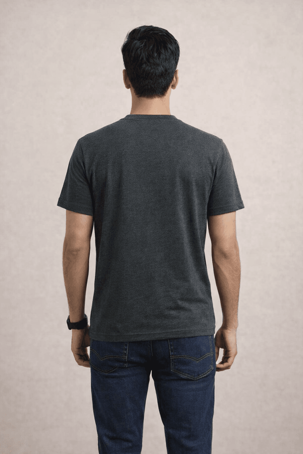 Charcoal Melange-Protect the nature-Screen print CVC 60%-40% Men’s Knit T-shirt