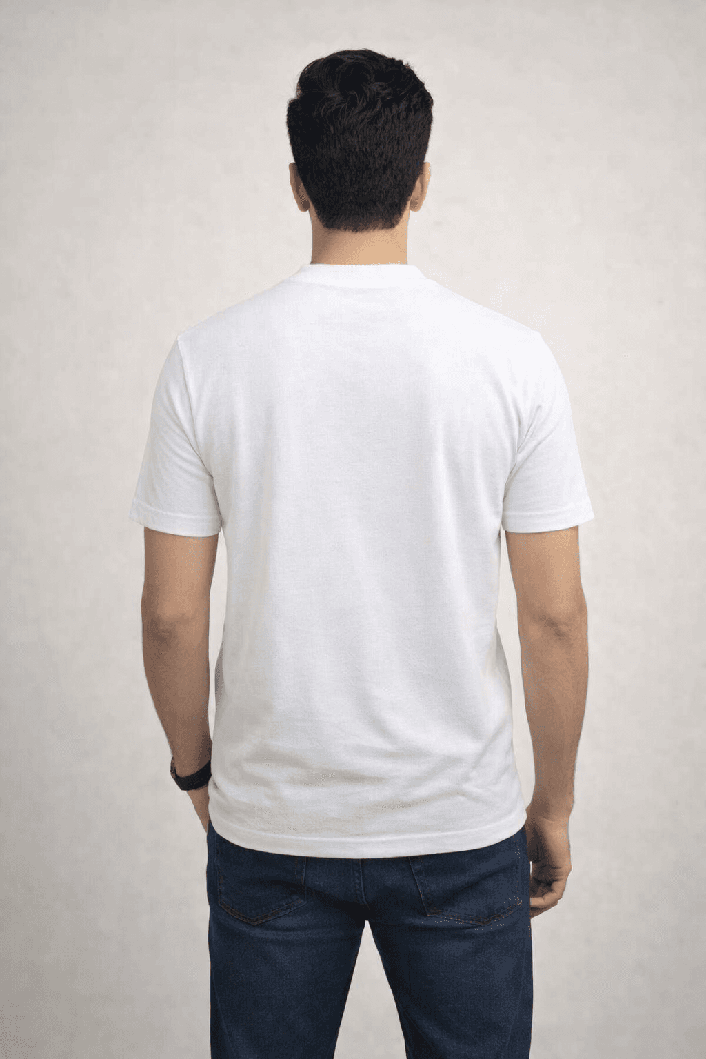 White Single jersey Screen print 100% Cotton Men’s Knit T-shirt
