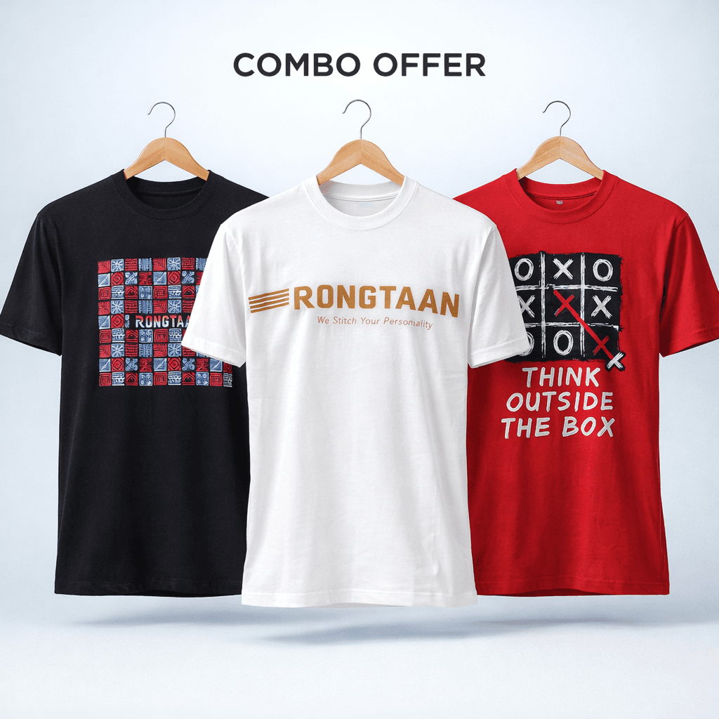 Combo Screen Print 100% Cotton Men’s Knit T-shirt (Combo 12)