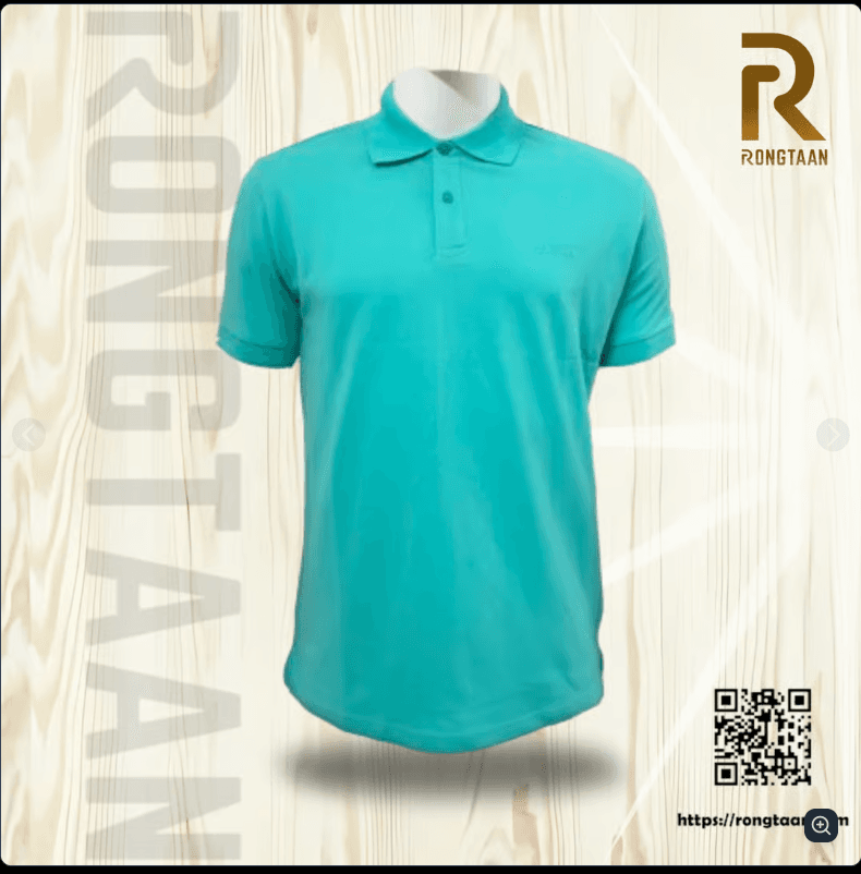 Turquoise with Tiffany Blue accents Double Lacoste Screen print (55% Cotton 45% Polyester) Men’s Knit Polo Shirt