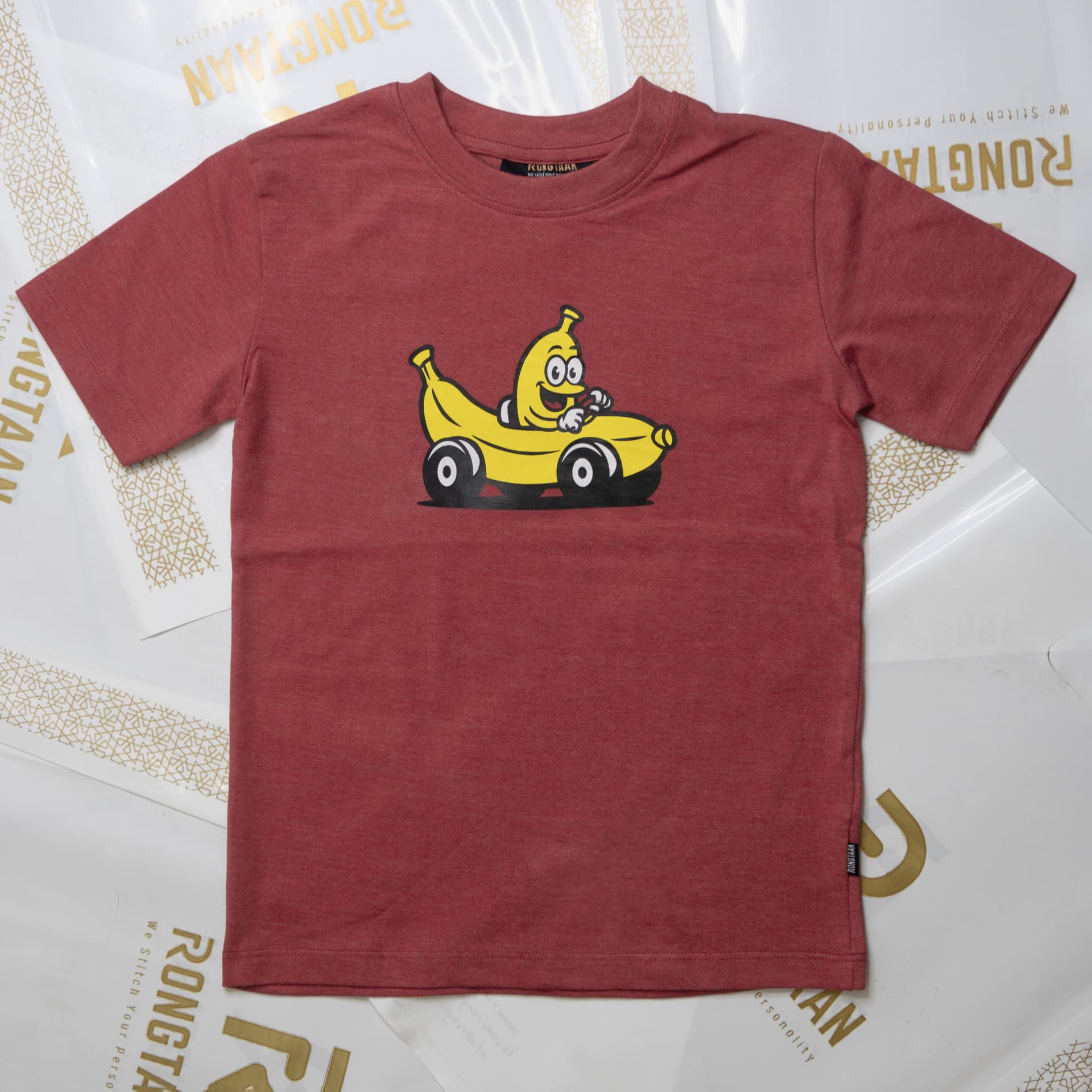 Kids T-Shirt – CVC 60/40 Jersey Red Melange