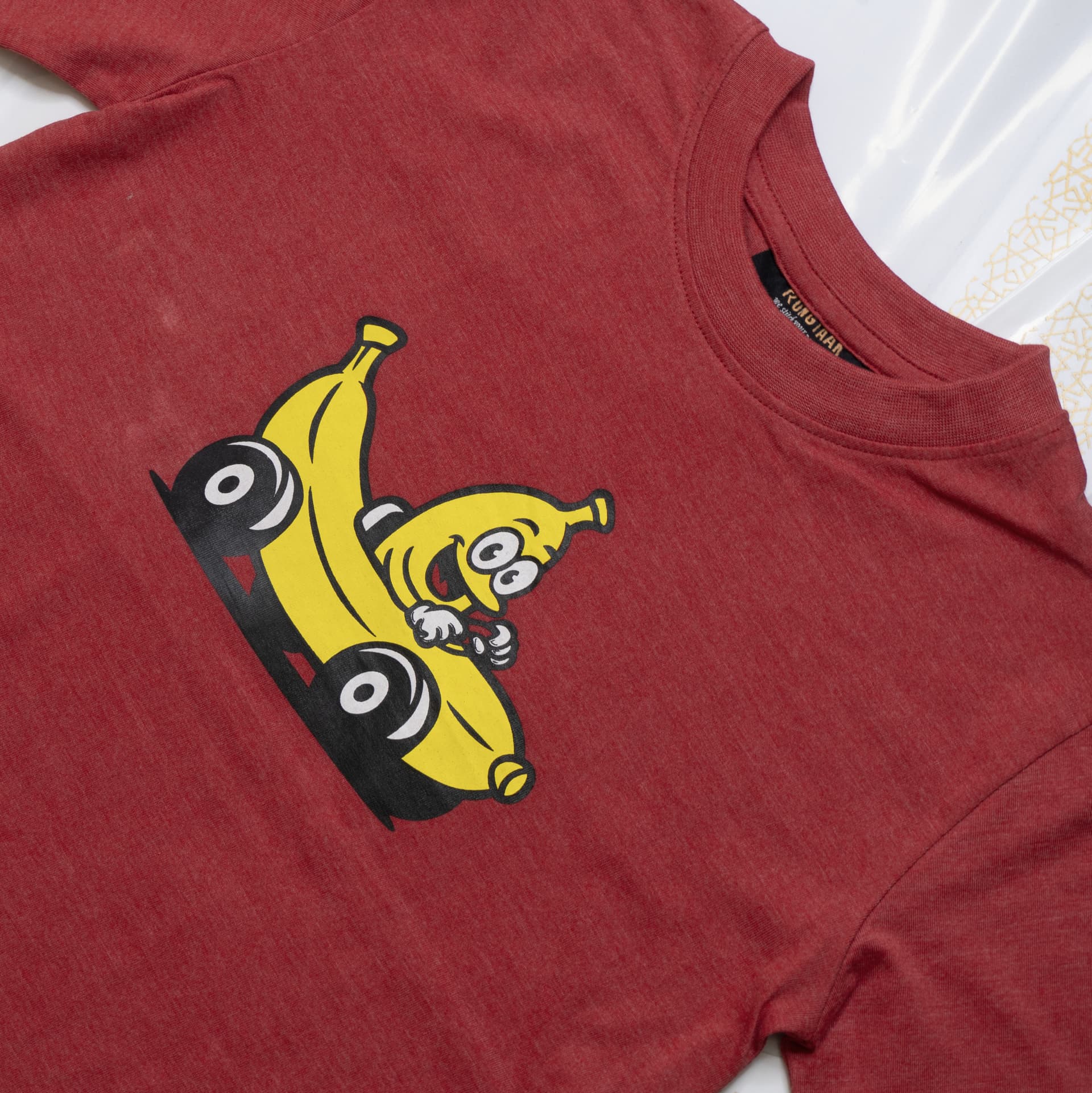 Kids T-Shirt – CVC 60/40 Jersey Red Melange