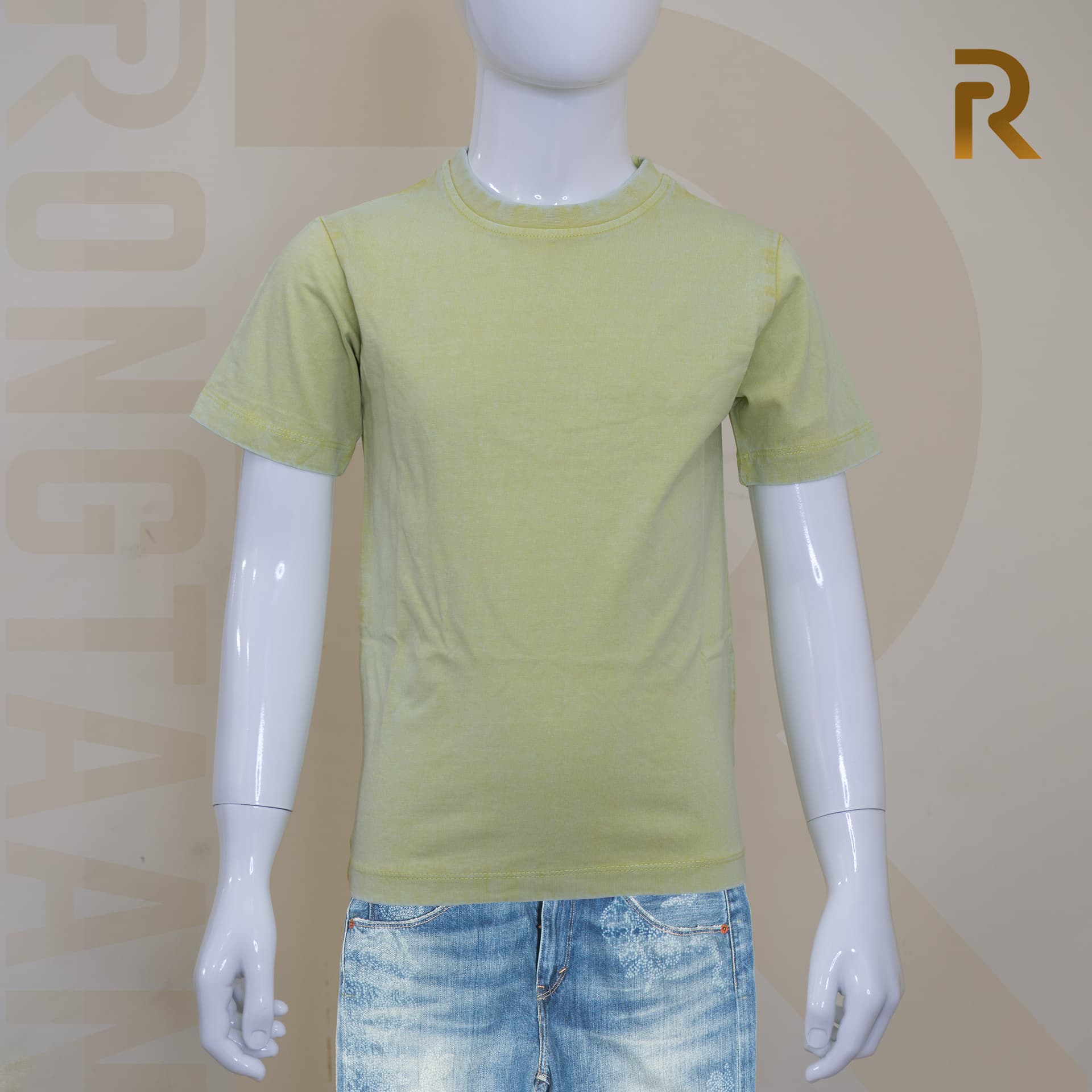 Kids T-Shirt – 100% Cotton Jersey Acid Wash
