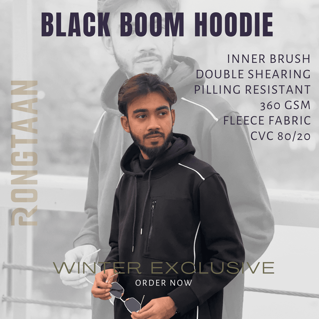 Black Boom Hoodie